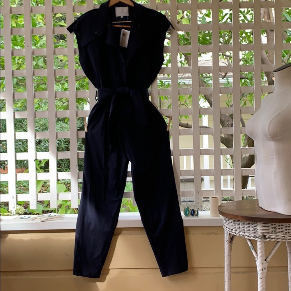 Carolina Ritzler Paris navy blue jumpsuit-size 38